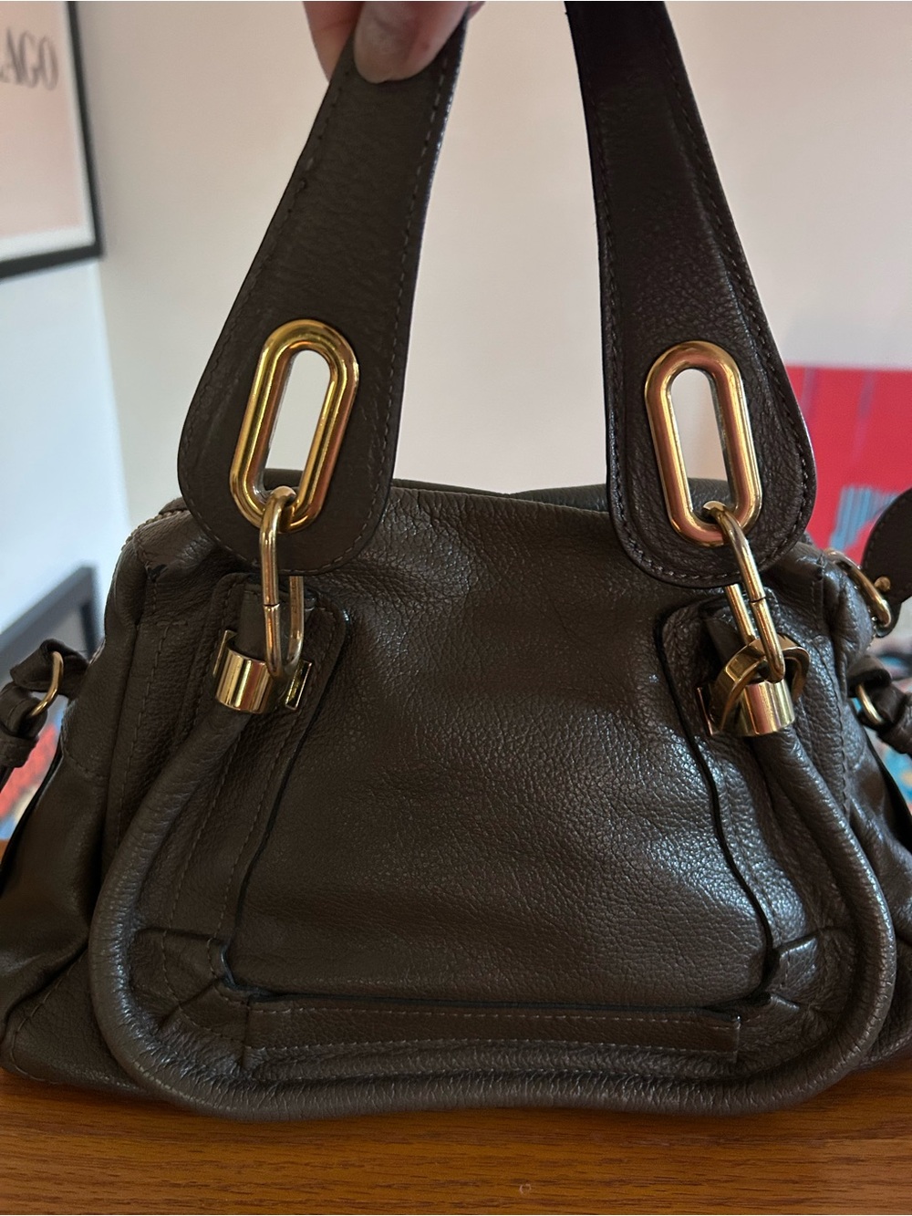 Chloe Rock Calfskin Leather Small Paraty - Picture 2 of 5